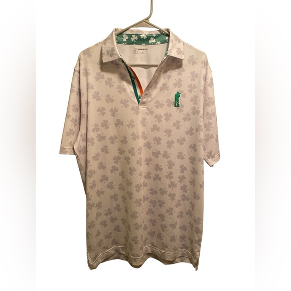 U Suck At Golf Men’s Irish golf polo. Size Large. Good condition - Picture 1 of 7